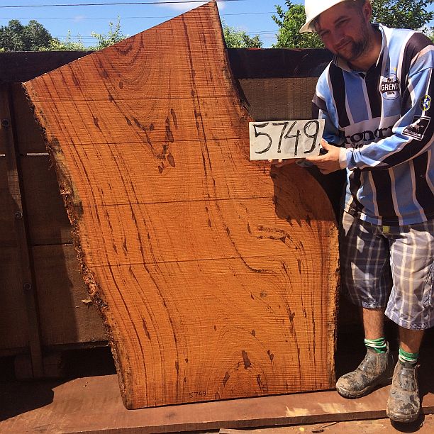 Angelim Pedra #5749 - 2-1/2" x 29" to 33" x 56" FREE SHIPPING within the Contiguous US. freeshipping - Big Wood Slabs