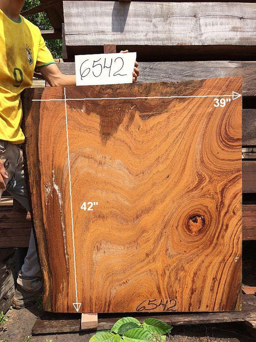 Angelim Pedra #6542- 2-1/2" x 37" to 39" x  42" FREE SHIPPING within the Contiguous US. freeshipping - Big Wood Slabs