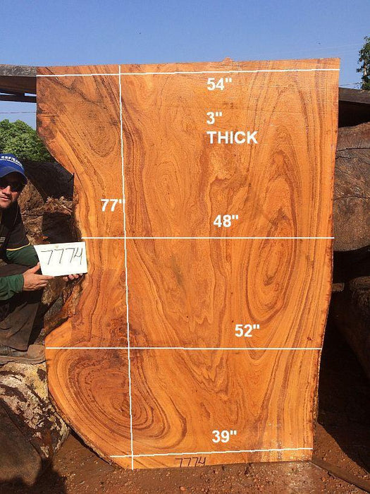 Angelim Pedra #7774- 3" x 39" to 54" x 77" FREE SHIPPING within the Contiguous US. freeshipping - Big Wood Slabs