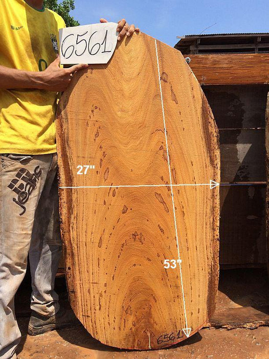 Angelim Pedra #6561- 2-3/4" x 21" to 27" x 53" FREE SHIPPING within the Contiguous US. freeshipping - Big Wood Slabs