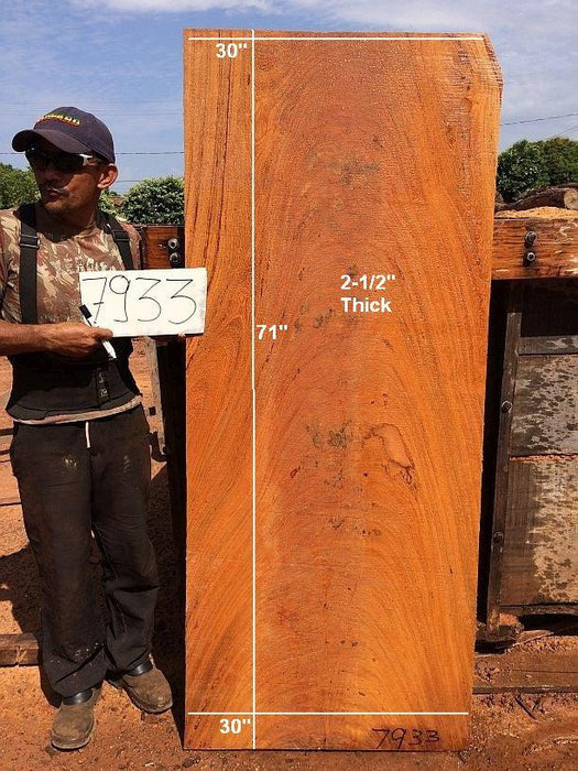 Angelim Pedra #7933 - 2-1/2" x 30" x 71" FREE SHIPPING within the Contiguous US. freeshipping - Big Wood Slabs