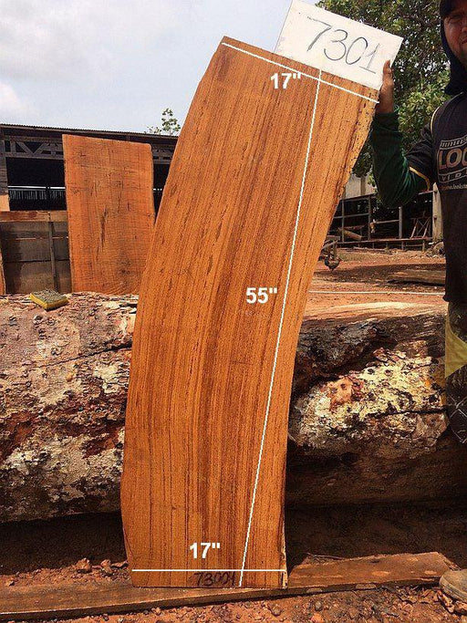 Angelim Pedra #7301 - 2-1/2" x 17" x 55" FREE SHIPPING within the Contiguous US. freeshipping - Big Wood Slabs