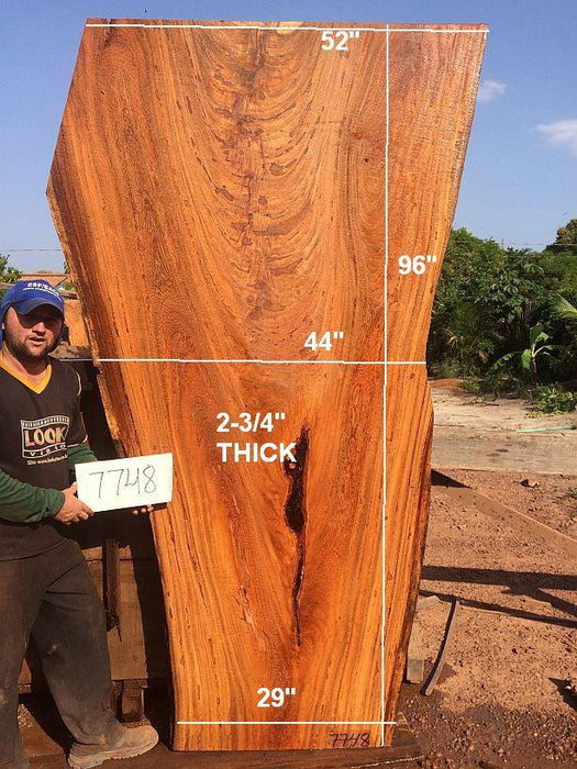 Angelim Pedra #7748 - 2-3/4" x 29" to 52" x 96" FREE SHIPPING within the Contiguous US. freeshipping - Big Wood Slabs