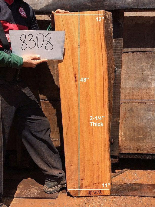 Curatinga Mahogany / Cedrorana #8308 - 2-1/4" x 11" to 12" x 48" FREE SHIPPING within the Contiguous US. freeshipping - Big Wood Slabs