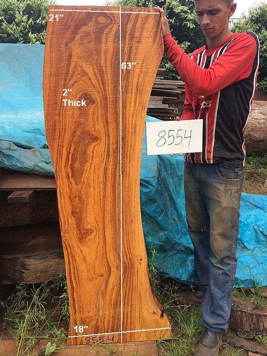 Angelim Pedra #8554 - 2" x 18" to 21" x 63" FREE SHIPPING within the Contiguous US. freeshipping - Big Wood Slabs