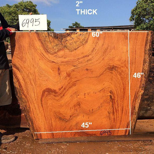 Angelim Pedra #6995 - 2" X 45" to 60" X 46" FREE SHIPPING within the Contiguous US. freeshipping - Big Wood Slabs