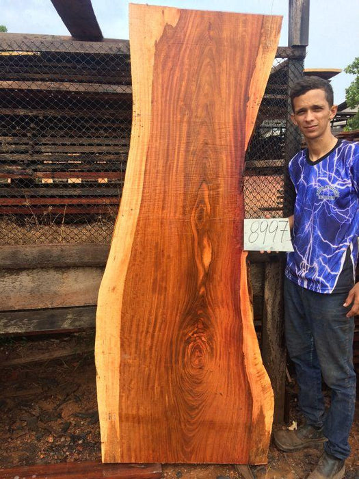 Jatoba / Brazilian Cherry #8997– 1-3/4″ x 25″ to 30″ x 82″ FREE SHIPPING within the Contiguous US. freeshipping - Big Wood Slabs